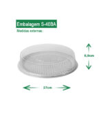 embalagem cristal embalagem para bolo embalagem sanpack embalagem s-40ba AV Embalagens.