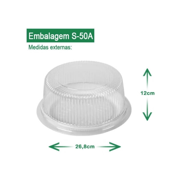 embalagem cristal embalagem para bolo embalagem sanpack embalagem s-50a AV Embalagens.