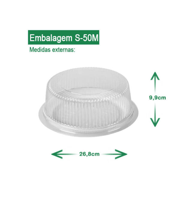 embalagem cristal embalagem para bolo embalagem sanpack embalagem s-50m AV Embalagens.