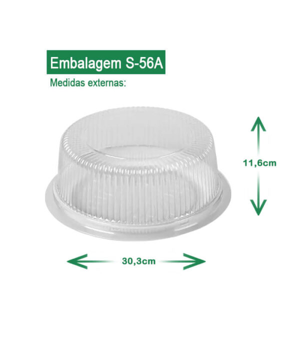 embalagem cristal embalagem para bolo embalagem sanpack embalagem s-56a AV Embalagens.