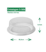 embalagem cristal embalagem para bolo embalagem sanpack embalagem s-56m AV Embalagens.