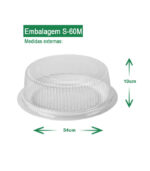 embalagem cristal embalagem para bolo embalagem sanpack embalagem s-60m AV Embalagens.