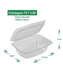 Embalagem cristal s-88 / h-88 250ml AV Embalagens.