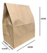 saco kraft saco de lanche saco delivery embalagens de papel kraft saco de papel 80gr AV Embalagens.