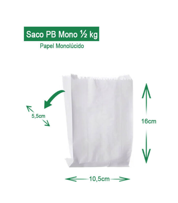 saco pb monol papel monolúcido AV Embalagens.