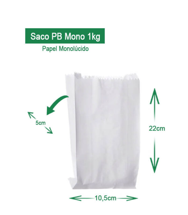 saco pb monol papel monolúcido AV Embalagens.