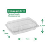 embalagem cristal embalagem sanpack embalagem para bolo embalagem cristal s-10 AV Embalagens.