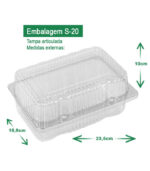 embalagem cristal embalagem para bolo embalagem sanpack embalagem s-20 AV Embalagens.