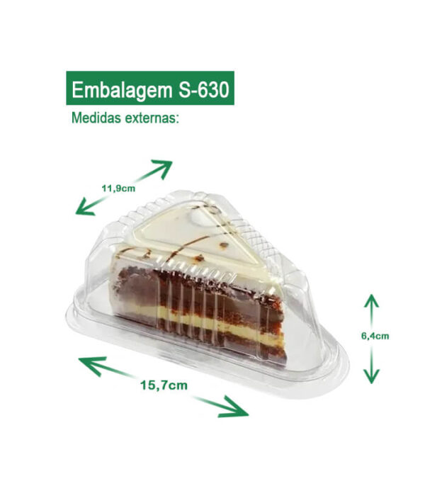 embalagem sanpack embalagem meio bolo embalagem para torta s-630 AV Embalagens.
