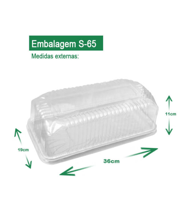 embalagem sanpack embalagem bolo embalagem para torta s-65 AV Embalagens.