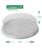 embalagem cristal embalagem sanpack embalagem para bolo embalagem cristal s-80 AV Embalagens.