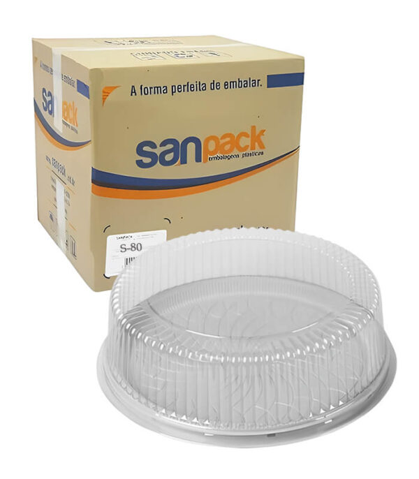 embalagem cristal embalagem sanpack embalagem para bolo embalagem cristal s-80 AV Embalagens.