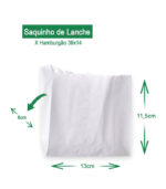 saquinho de lanche 39x14 saco x cristal 39x14 AV Embalagens.